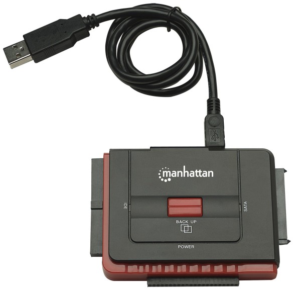 Manhattan 179195 - USB A - SATA L/IDE 40-pin/IDE 44-pin - Männlich/Männlich - 1,5 m - Schwarz