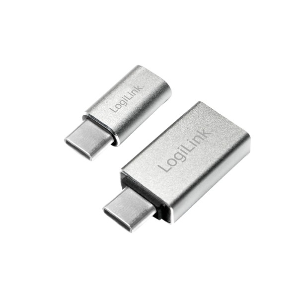 LogiLink AU0040 - USB 3.1 C - USB 3.0 A - Micro USB 2.0 - Männlich/Weiblich - Aluminium