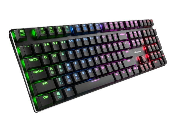 Sharkoon PureWriter RGB Blue - Tastatur - backlit