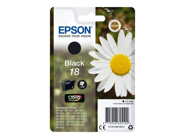 Epson 18 - 5.2 ml - Schwarz - Original - Tintenpatrone