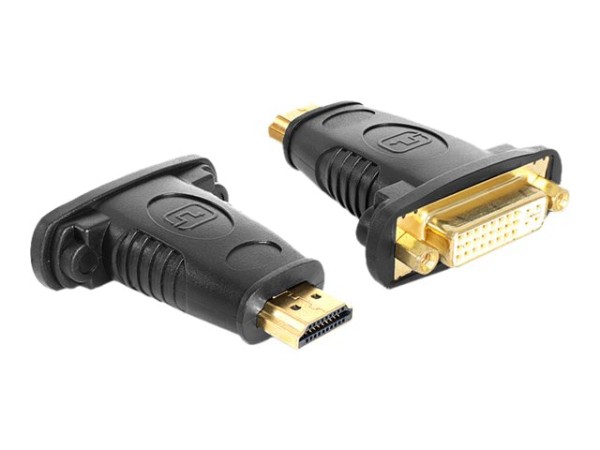 Delock Adapter HDMI male > DVI 24+5 pin female - Videoanschluß - HDMI / DVI - DVI-I (W)