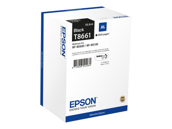 Epson T8661 - Schwarz - Nachfülltinte - für WorkForce Pro WF-M5190DW