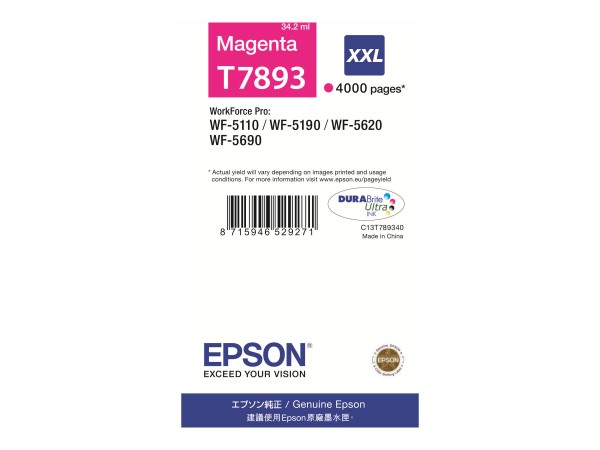 Epson T7893 - 1 - 34.2 ml - Größe XXL - Magenta