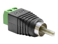 Delock Adapter RCA male > Terminal Block - Video- / Audio-Adapter - Component Video / Audio - 2-poli