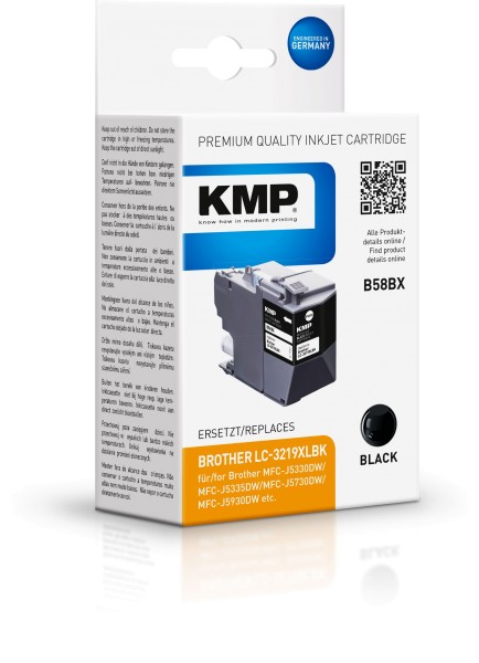 KMP 1537,4001 - Compatible - Schwarz - Brother - 1 Stück(e) - Hohe (XL-) Ausbeute - LC3219XLBK