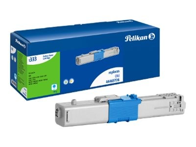 Pelikan 1333TKc - Cyan - wiederaufbereitet - Tonersatz (Alternative zu: OKI 44469706)