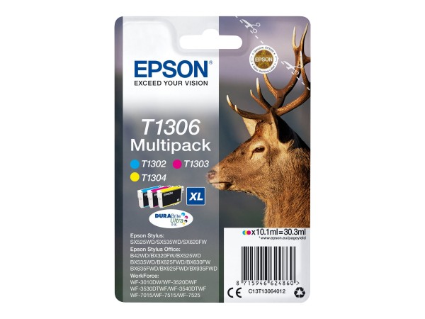 Epson T1306 Multipack - 3er-Pack - 30.3 ml - XL