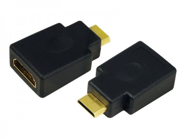 LogiLink HDMI-Adapter - mini HDMI (M) bis HDMI (W)