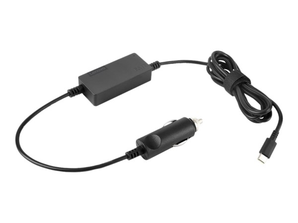 Lenovo 65W USB-C DC Travel Adapter - Auto-Netzteil - DC 12 / 24 V - 65 Watt - für Lenovo Essentials