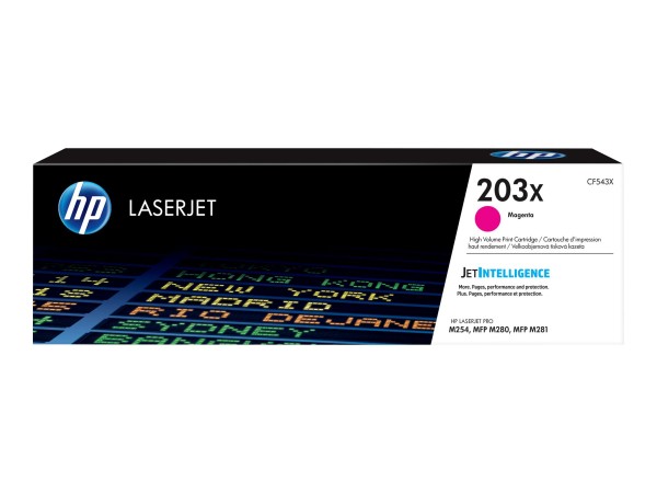 HP 203X - Hohe Ergiebigkeit - Magenta - Original - LaserJet - Tonerpatrone (CF543X)