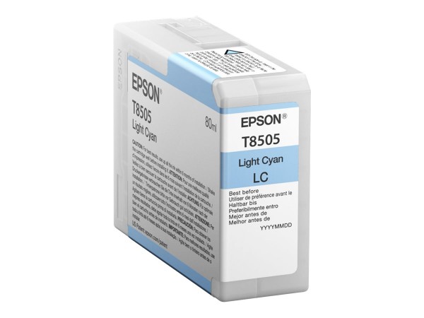 Epson T8505 - 80 ml - hell Cyan - Original - Tintenpatrone