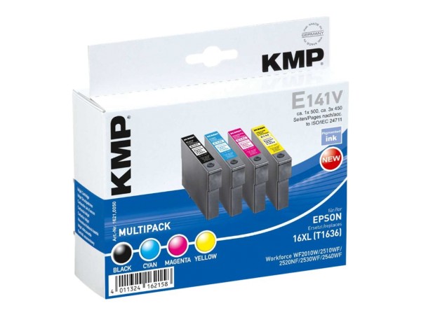 KMP E141V - 41 ml - Farbe (Cyan, Magenta, Gelb, Schwarz) - Tintenpatrone (Alternative zu: Epson T163