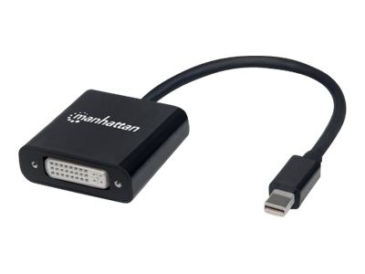 Manhattan Mini DisplayPort to DVI-I Dual-Link Adapter Cable, 19.5cm, Male to Female, Active, 3840x21