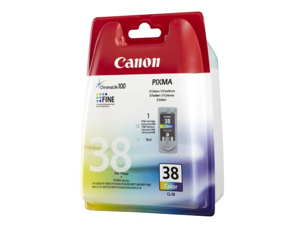 Canon CL-38 - 9 ml - Farbe (Cyan, Magenta, Gelb)