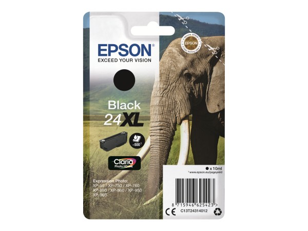 Epson 24XL - 10 ml - XL - Schwarz - Original