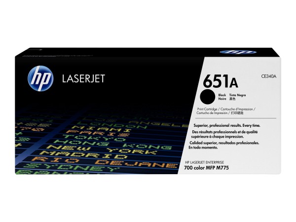 HP 651A - Schwarz - Original - LaserJet - Tonerpatrone (CE340A)