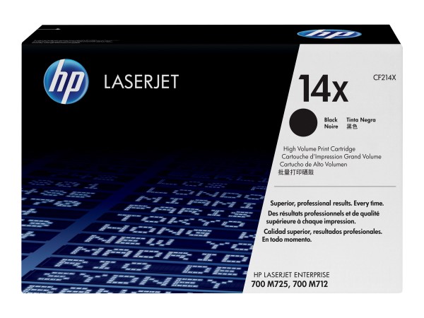 HP 14X - Hohe Ergiebigkeit - Schwarz - Original - LaserJet - Tonerpatrone (CF214X)