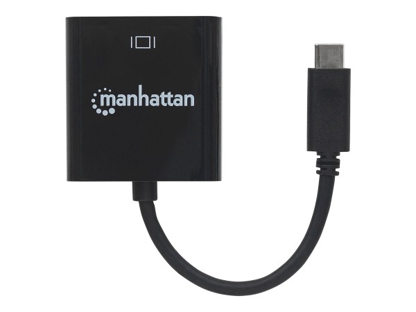 Manhattan USB 3.1 Typ C auf DisplayPort-Konverter, Typ C-Stecker auf DisplayPort-Buchse, schwarz - U