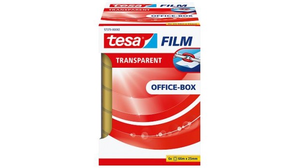 Tesa 57379 - 66 m - Transparent - 25 mm - 6 Stück(e)