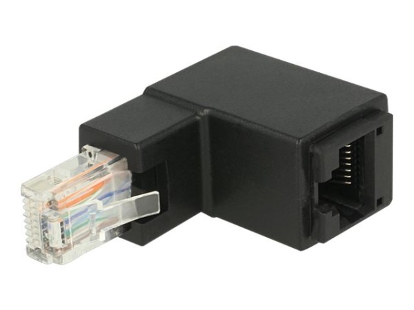 Delock Netzwerkadapter - RJ-45 (M) gewinkelt bis RJ-45 (W)