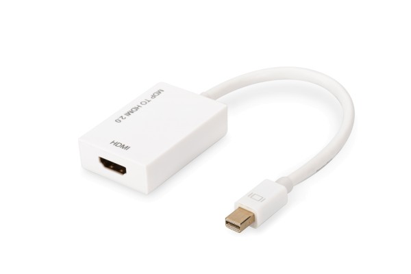 DIGITUS Aktiver Mini DisplayPort auf HDMI Adapter / Konverter