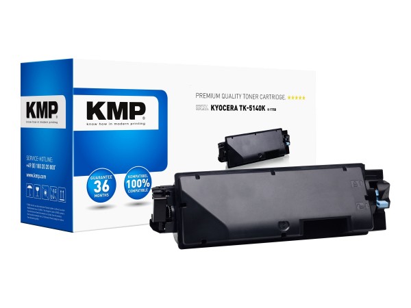 KMP K-T75B - 195 g - Schwarz - Tonerpatrone (Alternative zu: Kyocera TK-5140K)