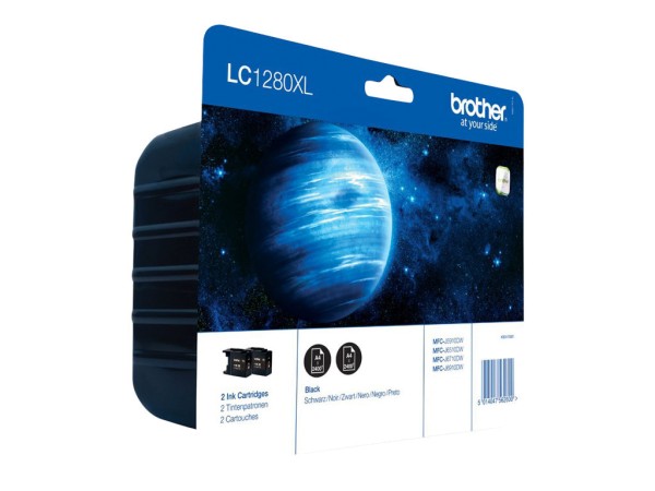 Brother LC1280XL Twin-Pack - 2er-Pack - Schwarz