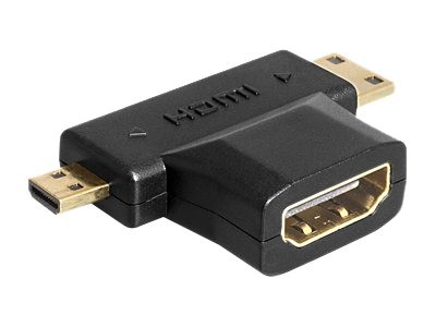 Delock HDMI Splitter - HDMI (W) bis mini HDMI, mikro HDMI (M)