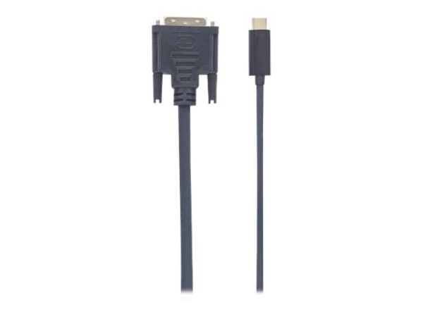 Manhattan USB-C to DVI Cable, 2m, Male to Male, 2520x1600@60Hz, supports 1080p HD Video Aspect Ratio