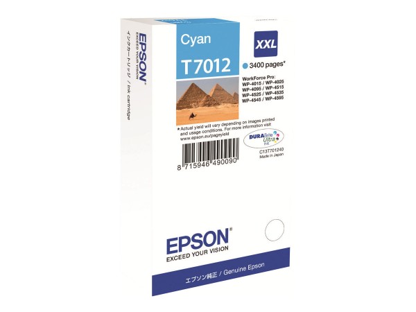 Epson T7012 - Größe XXL - Cyan - Original - Blisterverpackung