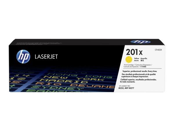 HP 201X - Hohe Ergiebigkeit - Gelb - Original - LaserJet - Tonerpatrone (CF402X)