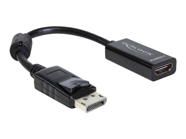 Delock Adapter Displayport male > HDMI female - Videoanschluß - DisplayPort / HDMI - DisplayPort (M)