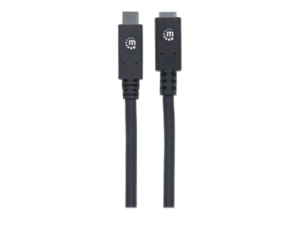 Manhattan SuperSpeed+ USB-C Verlängerungskabel, USB 3.1 Gen2, Typ C-Stecker auf Typ C-Buchse, 10 Gbi