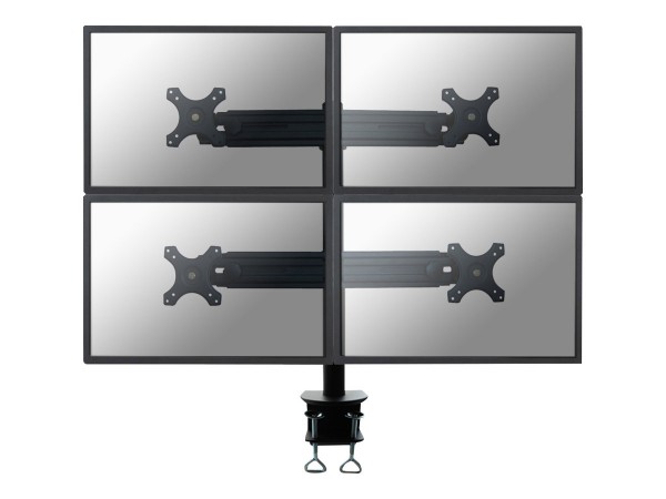 NewStar FPMA-D700D4 - Tischhalterung für 4 LCD-Anzeigen - Schwarz - Bildschirmgröße: 48.3-76.2 cm (1