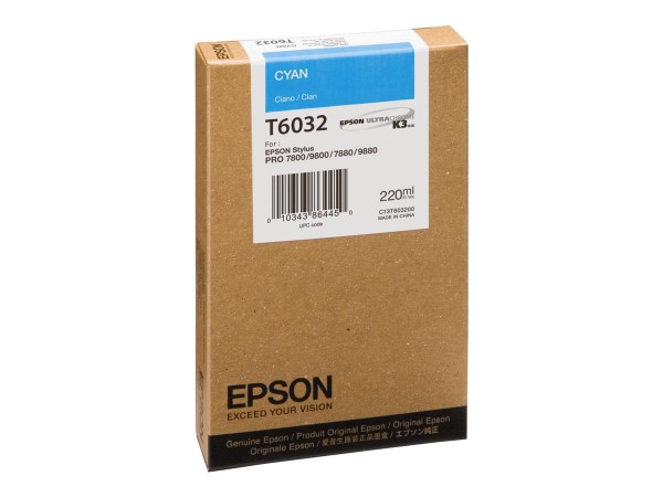 Epson T6032 - 220 ml - Cyan - Original - Tintenpatrone