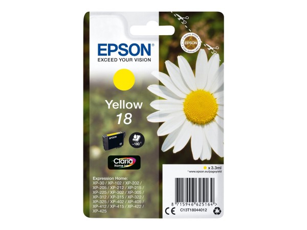 Epson 18 - 3.3 ml - Gelb - Original - Tintenpatrone