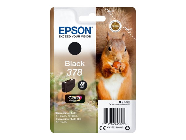 Epson 378 - 5.5 ml - Schwarz - Original - Blisterverpackung